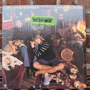 Captain & Tennille; Come in from the Rain, vintage lp record classic rock, 60&#39;s music