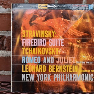 Rare Stravinsky / Tchaikovsky; Romeo and Juliet; Firebird Suite, 1958 pressing  vintage lp record classic rock, 60&#39;s music