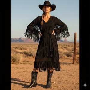 Black Cowgirl Dress - Etsy Black Cowgirl Dress - Etsy
