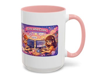 Girls Who Code Software Development Mug | Gift for Developers, Coders & Tech Enthusiasts