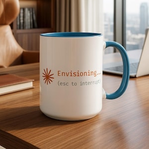 Claude AI Envisioning Mug (Logo) | Gift for Developers, Coders & Tech Enthusiasts