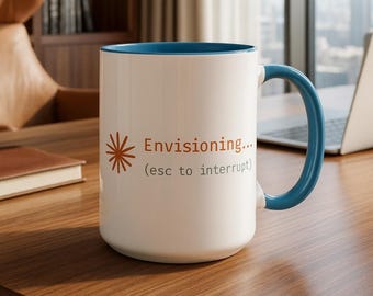 Claude AI Envisioning Mug (Logo) | Gift for Developers, Coders & Tech Enthusiasts
