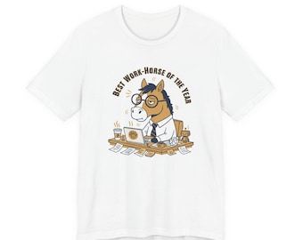 T-shirt werkpaard van het jaar | Corporate Burnout Horse, overhemd voor kantoorhumor