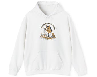 Collegiale hoodie werkpaard | corporate burnout satire, kantoorpaardontwerp