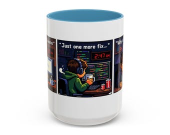 Software Development at Night Mug | Gift for Developers, Coders & Tech Enthusiasts