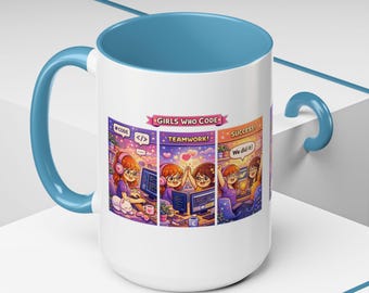 Girls Who Code Mug | Gift for Developers, Coders & Tech Enthusiasts