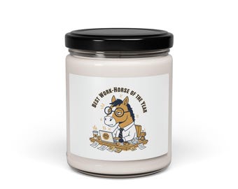 Work-Horse Office Parody Candle | Soy Candle, Corporate Burnout Humor