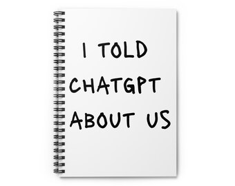 ChatGPT AI-geïnspireerd vet spiraalvormig notitieboek | Cadeau voor ontwikkelaars, briefpapier, programmeurs en techliefhebbers