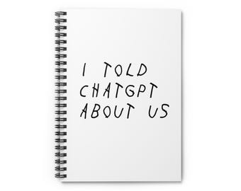 ChatGPT AI-geïnspireerd spiraalvormig notitieboek | Cadeau voor ontwikkelaars, briefpapier, programmeurs en techliefhebbers