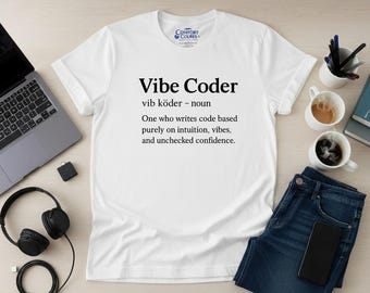 Vibe Coder T-Shirt: Intuitive Coding, Gamer Style