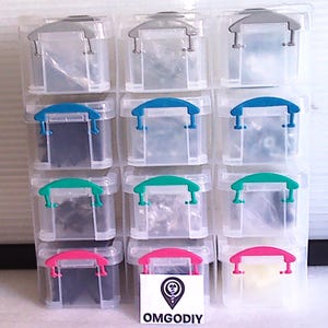 Screw and Plug Organizer 570 Piece DIY Workshop 12 transparent box Storage