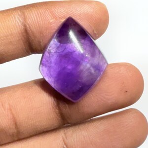 AAA Quality Amethyst Cabochon Gemstone, Semi Precious Gemstone, Loose Gemstone, For Jewelry Making. 33 ct, (26x21x6mm) image 7