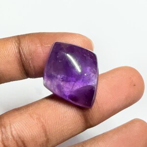 AAA Quality Amethyst Cabochon Gemstone, Semi Precious Gemstone, Loose Gemstone, For Jewelry Making. 33 ct, (26x21x6mm) image 3