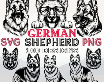 犬種シルエットバンドル：37 種類の犬のクリップアート（デジタル