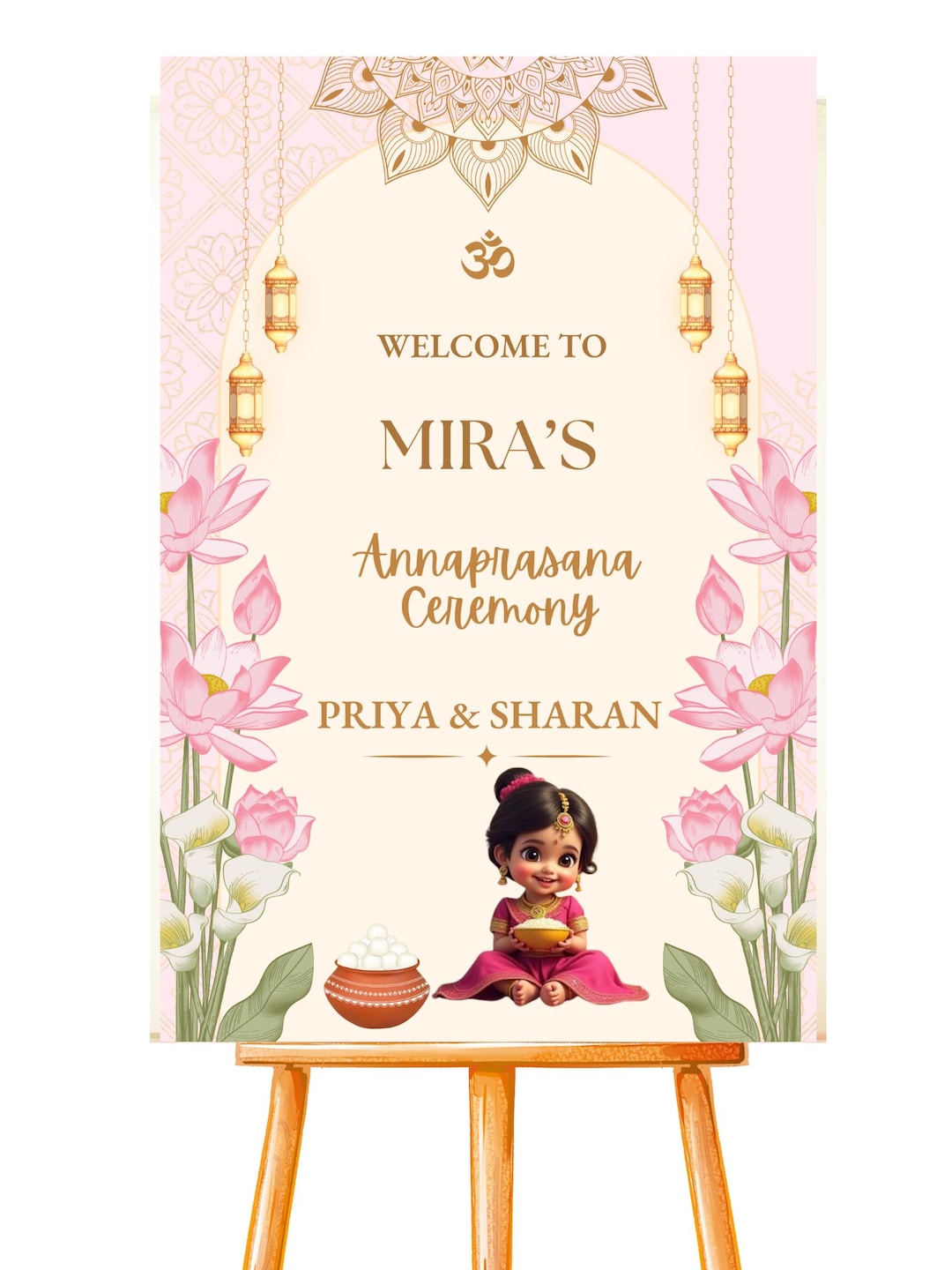 Welcome Rice Annaprasana Welcome Sign: First Rice Ceremony (digital Download) - Etsy