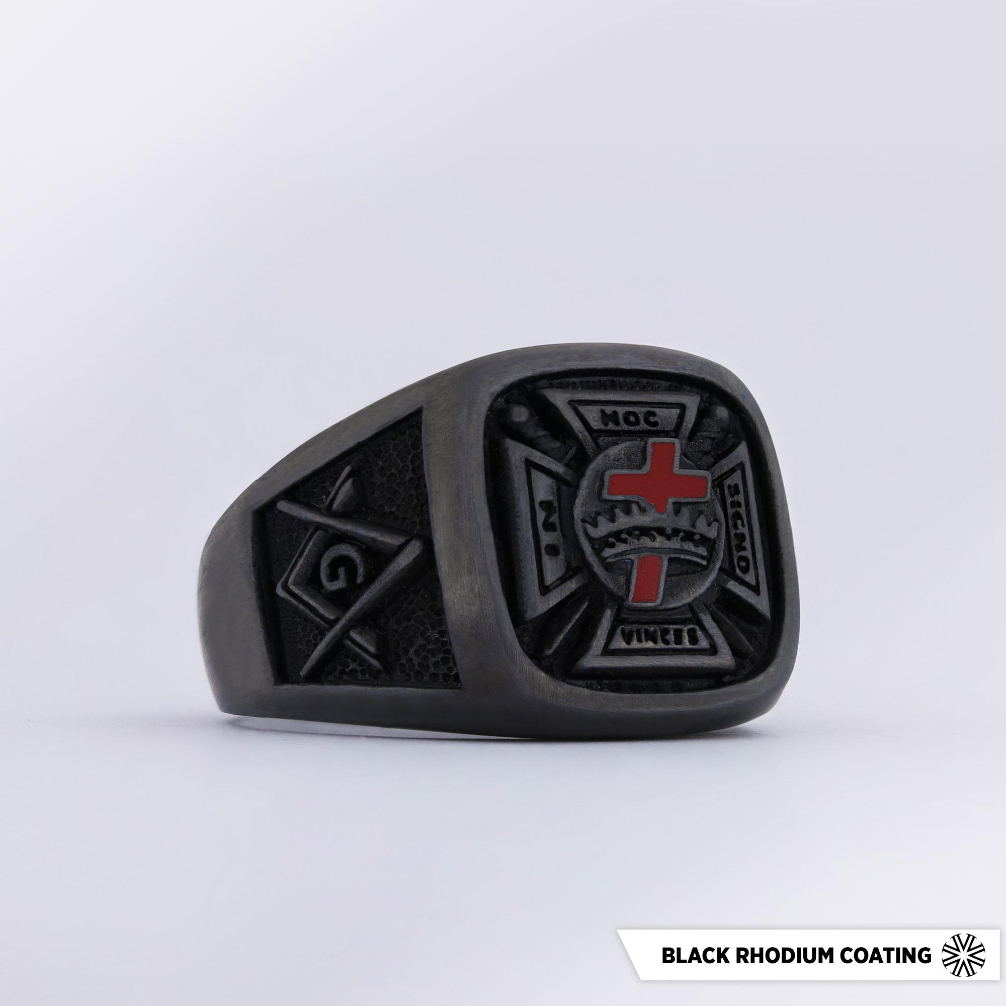 Knights Templar Masonic Ring - in Hoc Signo Vinces Ring - Constantine ...