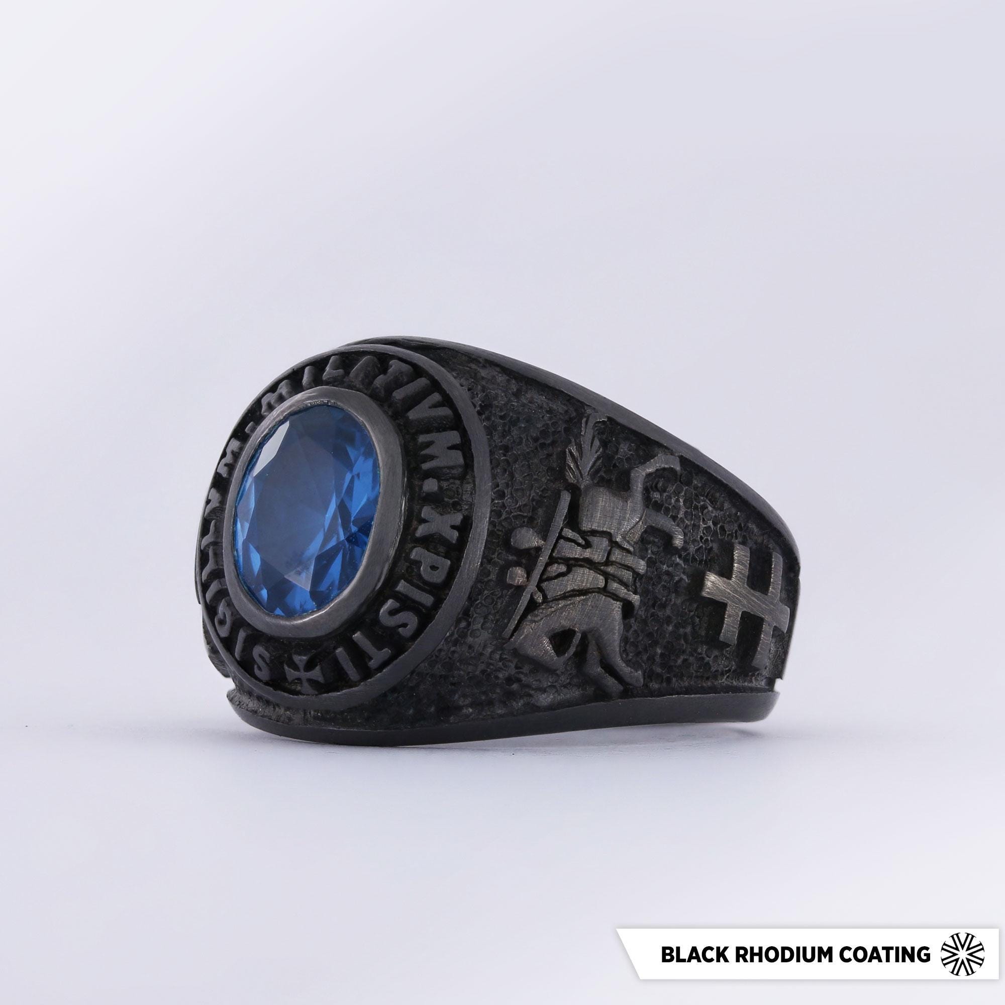 Masonic Ring - in Hoc Signo Vinces Signet Ring - Lodge Mason Ring - Chi ...