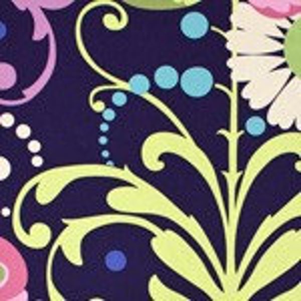 Reserved for Leah SALE- Amy Butler Paradise Garden Laminated Fabric Midnight OCAB03 - code: BOG20