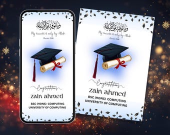Islamic Graduation Prints | Editable Templates | Digital Download