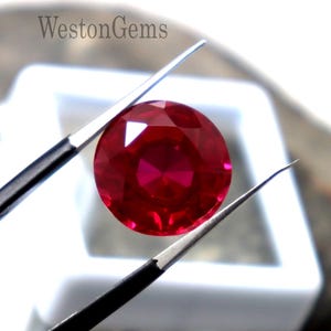 Natural Red Ruby Round Cut 10.7Ct Burma Gemstone Jewelry Making (Gem CGI Certificate) Ruby Unheated Untreated Loose Red Ruby AAA Quality Gem