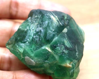 541,8 karaat natuurlijke groene smaragd ruwe edelsteen 51 x 32 mm losse smaragd ruwe onbewerkte smaragd gecertificeerd ruw stuk smaragd ruwe kristal edelsteen