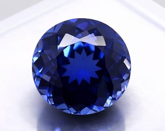 8CT Natural Round Cut Faceted Blue Tanzanite Certified Loose Gemstone Unheated Untreated Tanzanite Best Quality Gemstone For Birthday Geft