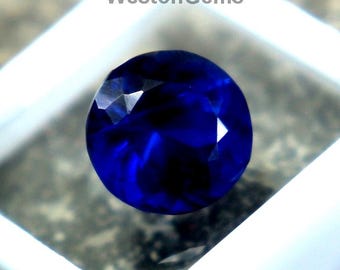 Brilliant Natural Blue Tanzanite Round Cut Faceted 7.8CT Tanzanite Certified  Loose Gemstone Unheated Genuine Tanzanite 11.3x8.2mm Stone