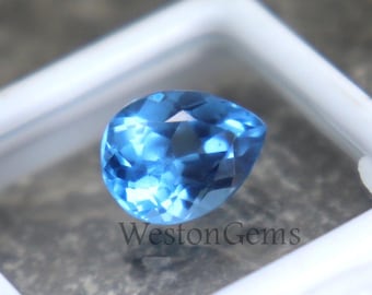 Certified Kashmir Sapphire Untreated Faceted Stone Natural 3.7CT Blue Loose Sapphire Excellent Pear Cut Gemstone Ring Size Sapphire Jewelry