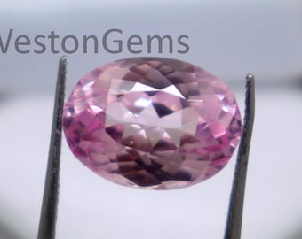 Certified Pink Spinel 7CT Natural Excellent Oval Cut Loose Stone Faceted Best Quality Unheated  Certified Spinel Gemstone For Jewelry Making