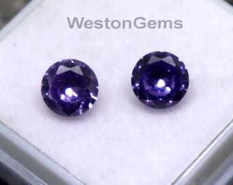2.7Ct 6mm Best Quality Natural Tourmaline Loose Best Round Cut Purple Color Tourmaline Gemstone Faceted Certified Tourmaline Jewelry Making