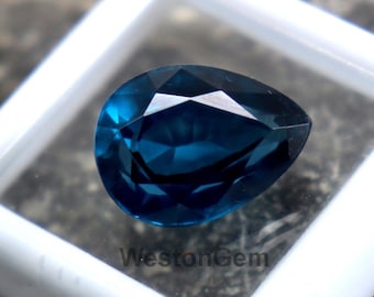 Zafiro natural facetado de 9,6 quilates, calidad AAA, zafiro verde azulado suelto certificado, procedente de Sri Lanka. Tamaño del anillo de zafiro.