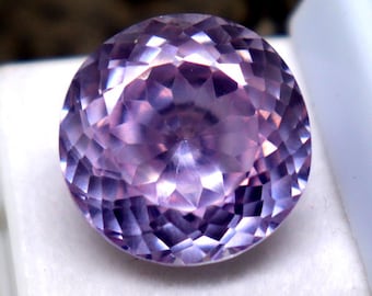 36.2 Carat Best Quality Natural Purple Tourmaline Loose Round Cut Tourmaline Genuine Gemstone Faceted CGI Certified Tourmaline For Ring Size
