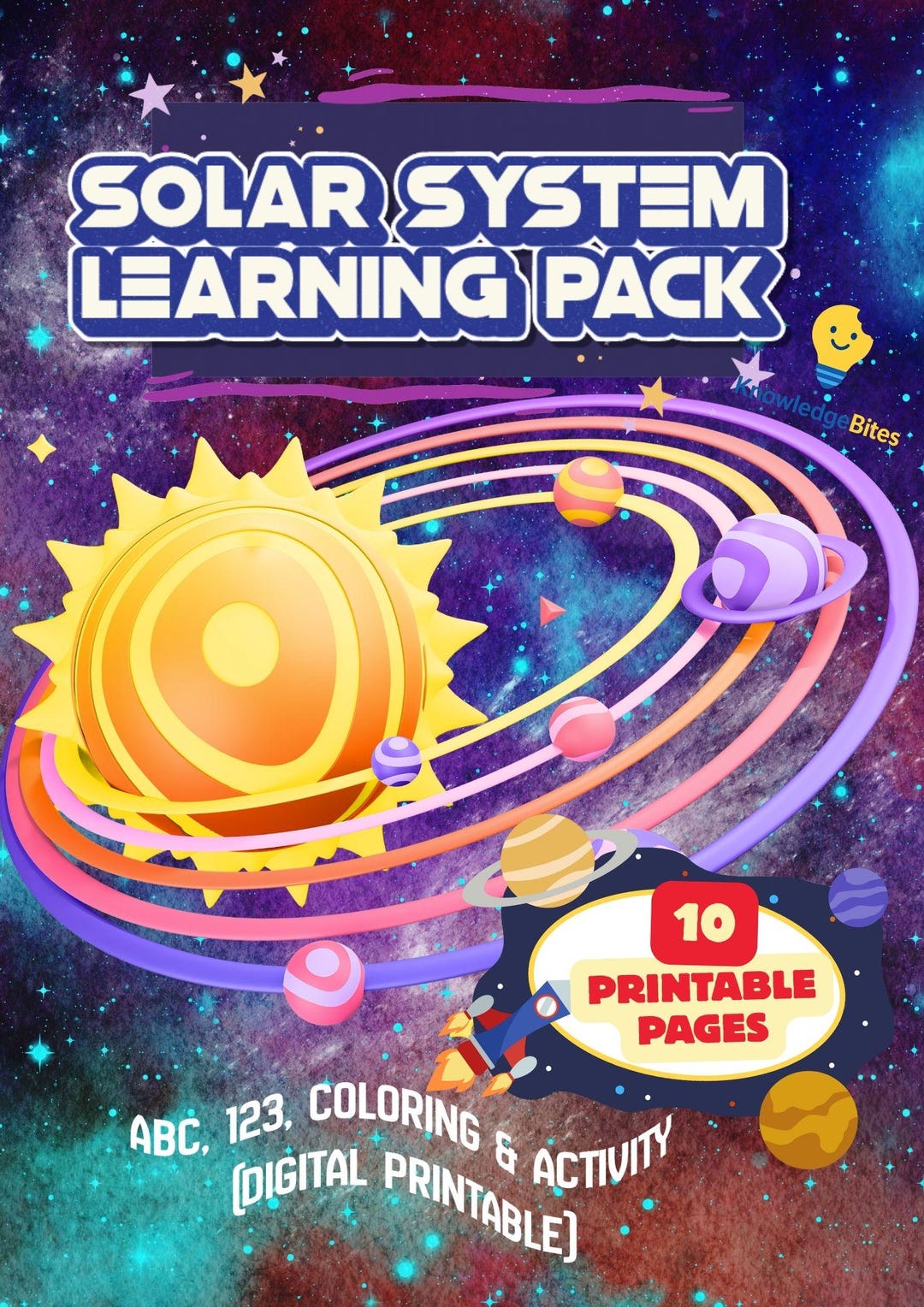 Solar System Learning Pack | 10 Printable Pages Kids Activities ...