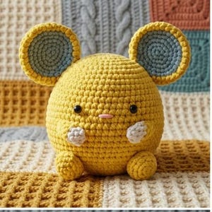 Electric Cheese Mouse Amigurumi  crochet battern | DIY - CHILDREN TOY