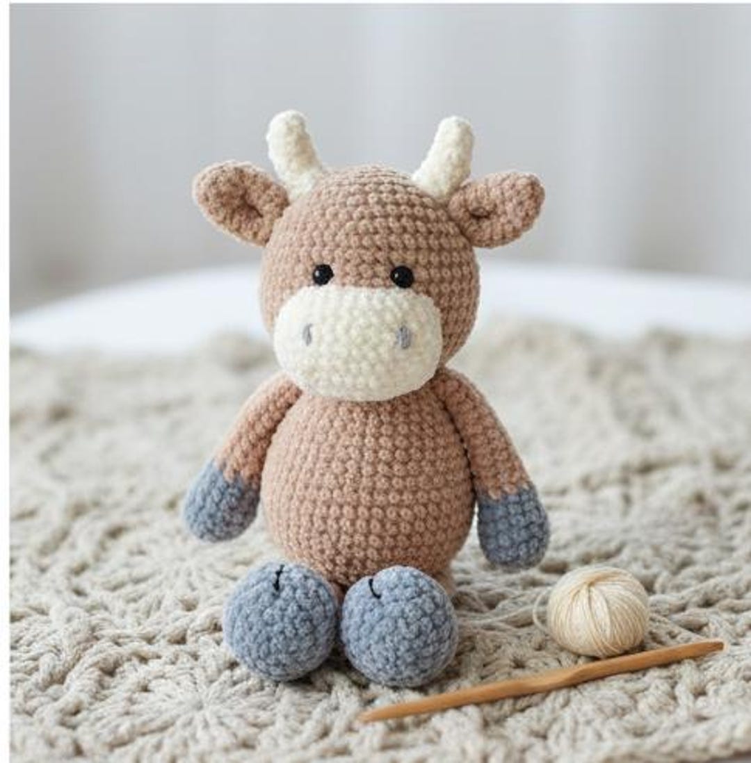 Little Bull Crochet Pattern | DIY - Children Toy - Etsy