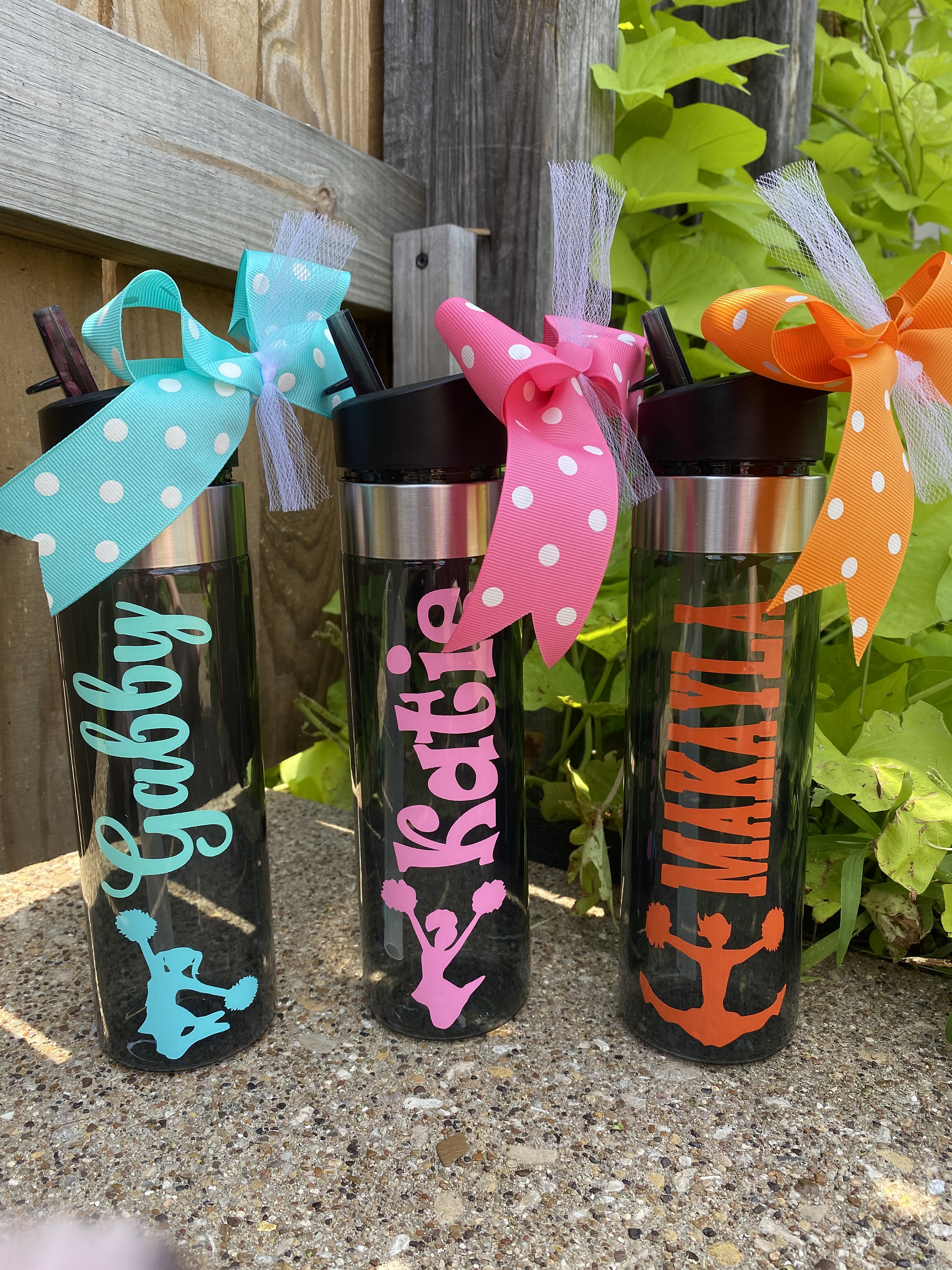 Personalized Cheer Water Bottle - Cheer Water Bottle - Cheer Squad - Cheer Team - Party Favors - Cheer Party - Team Gifts