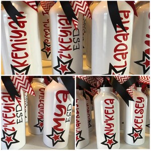 Personalized Cheer Water Bottles - Cheer Squad Gift - Cheerleader Gift - Team Gifts - Party Favors - Squad Gifts - Cheerleader - Cheer Party