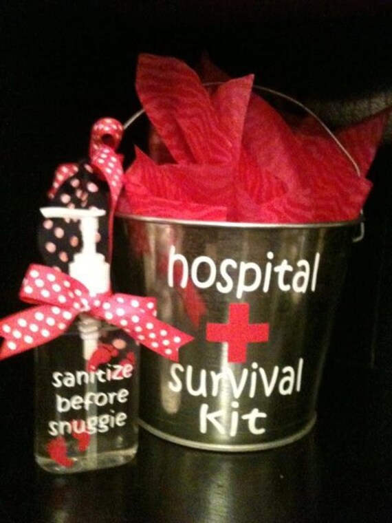 Hospital Survival Kit and Sanitizer Baby Shower Gift New Etsy