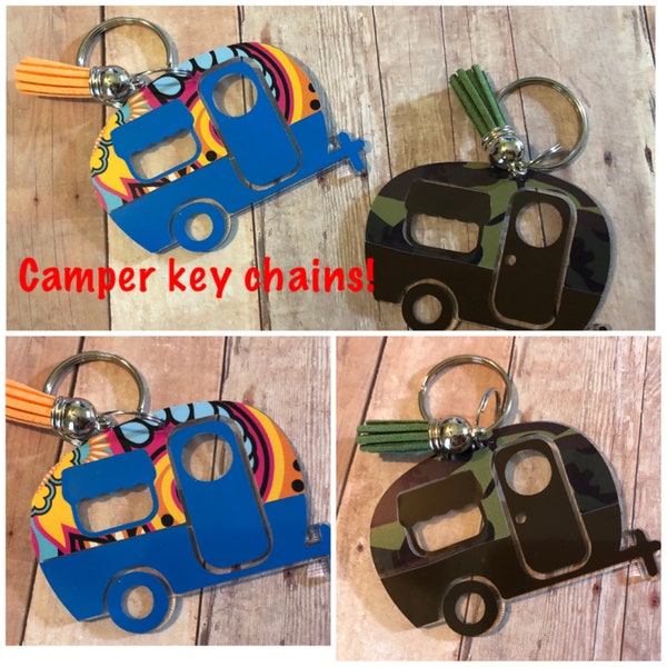 Camper Key Chain - RV - Travel Trailer - Motorhome - Key Fob - Handbag - Camper Life - RV Key Chain - Keys - 5th Wheel - Accessories