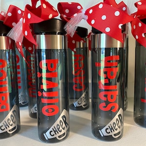 Personalized Cheer Bottle - Cheerleader - Cheer Water Bottle - Cheer Team Gifts - Megaphone - Party Favors - Cheer Party - Team Gifts