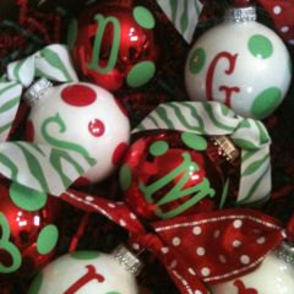Personalized Christmas Ornaments - Christmas Balls - Christmas Decor - Christmas Tree