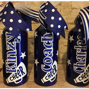 Personalized Cheer Water Bottles - Cheer Squad Gift - Cheerleader Gift - Team Gifts - Party Favors - Squad Gifts - Cheerleader - Cheer Party