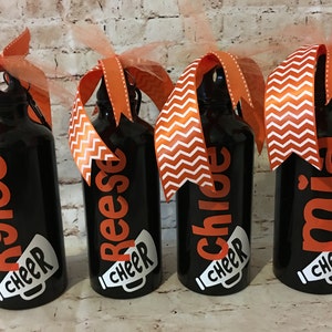 Personalized Cheer Water Bottles - Cheerleading - Cheer Team Gifts - Cheer Squad Gifts - Team Gifts - Cheer Party - Sports Team Gifts
