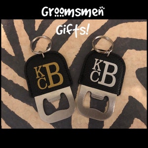 Groomsmen Gift - Groomsmen - Wedding - Bachelor Party - Bottle Opener - Father&#39;s Day - Barware - Drink - Groomsmen Key Chain