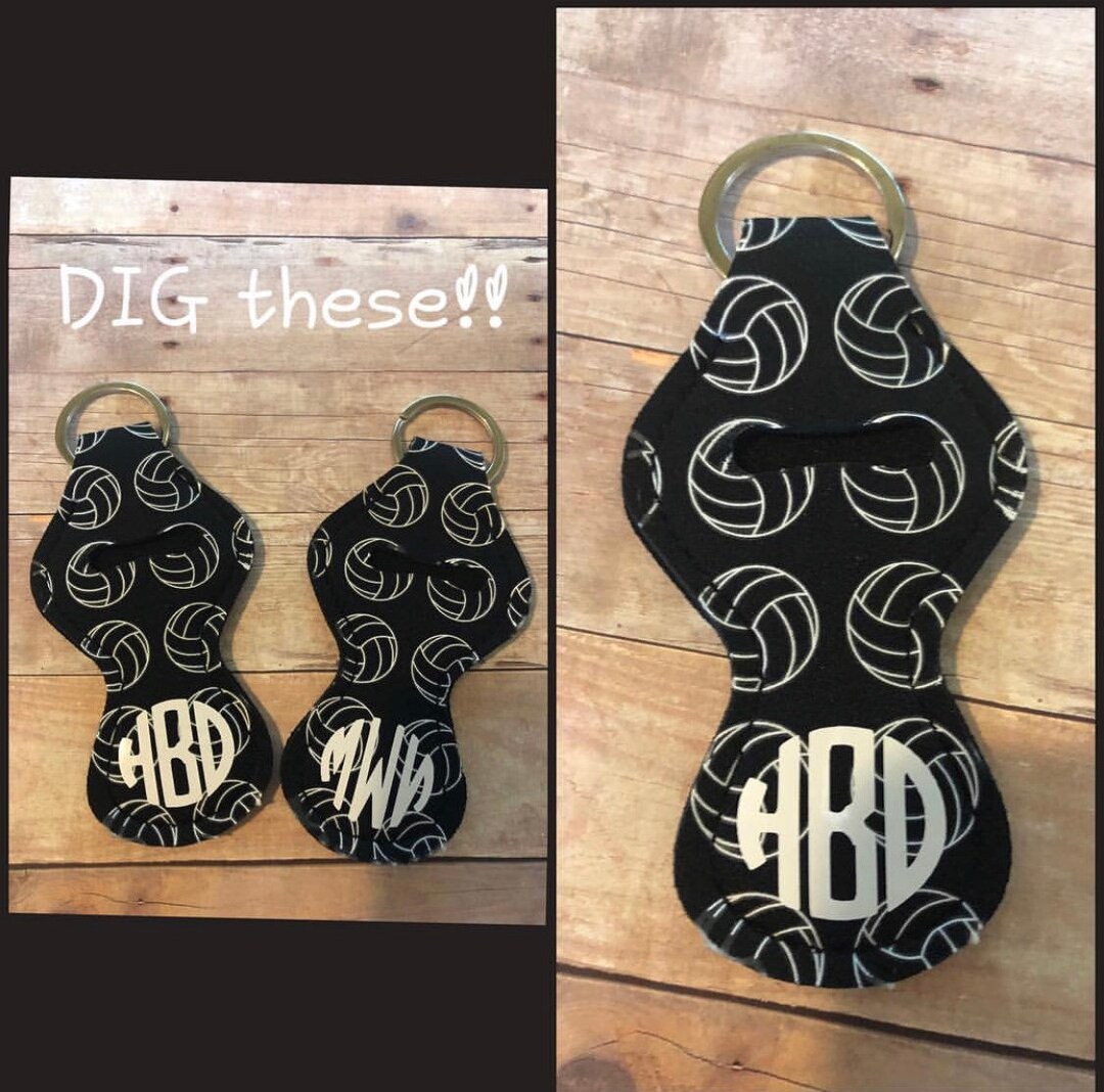 Volleyball Chapstick Holder Volleyball Lipstick Holder Team Gift