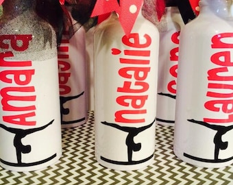 Personalized Water Bottle with clip-Gymnastics/Ballet-Dance-Team Gifts-Team Mom Gift/Coach Gift