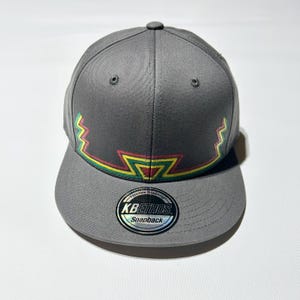 GRATEFUL REGGAE Grey Snap Back Hat