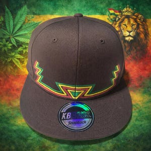 GRATEFUL REGGAE Brown Snap Back Hat