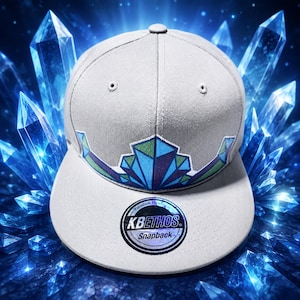 CRYSTAL Grey Snap Back Hat