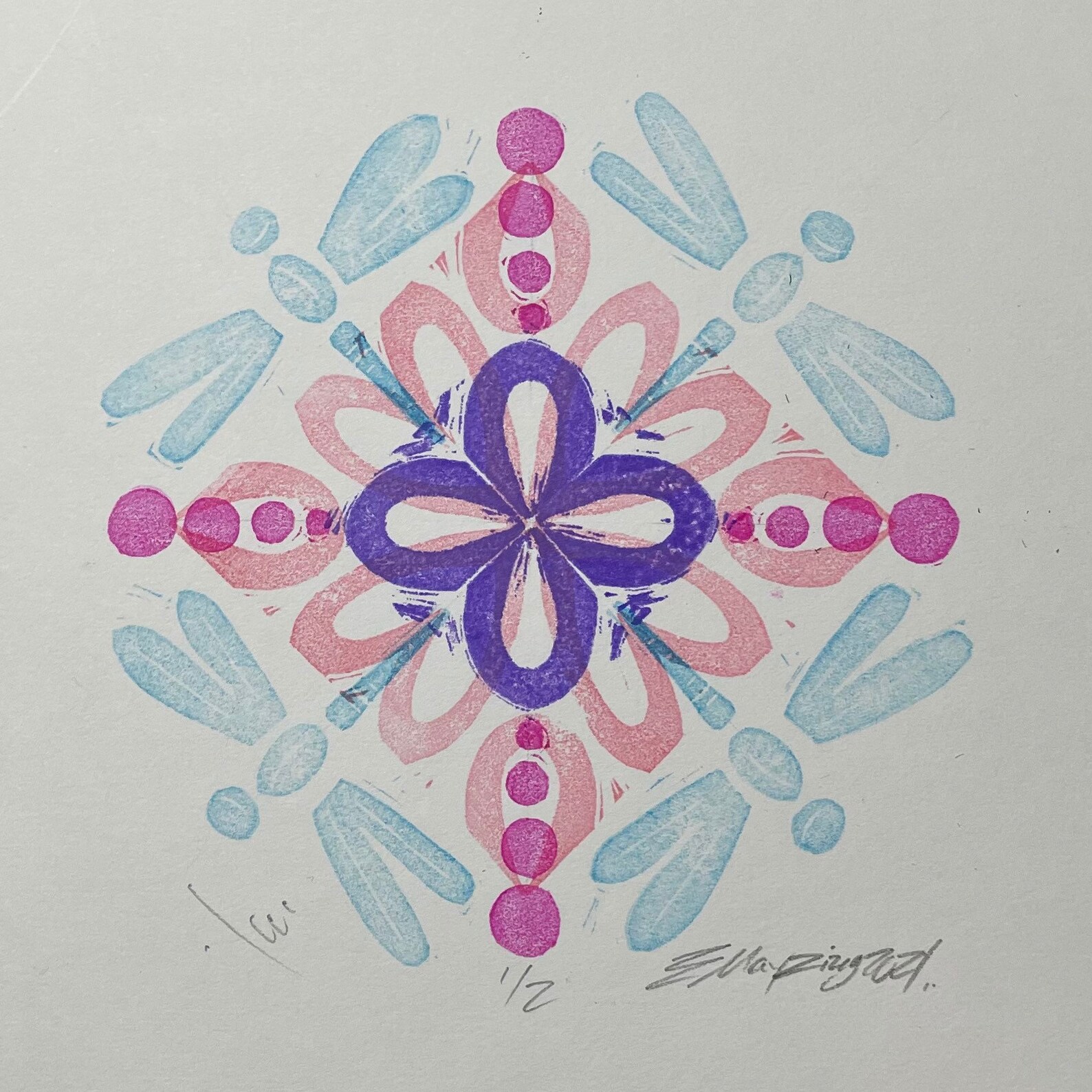 DRAGONFLY Block Print Poster - Etsy